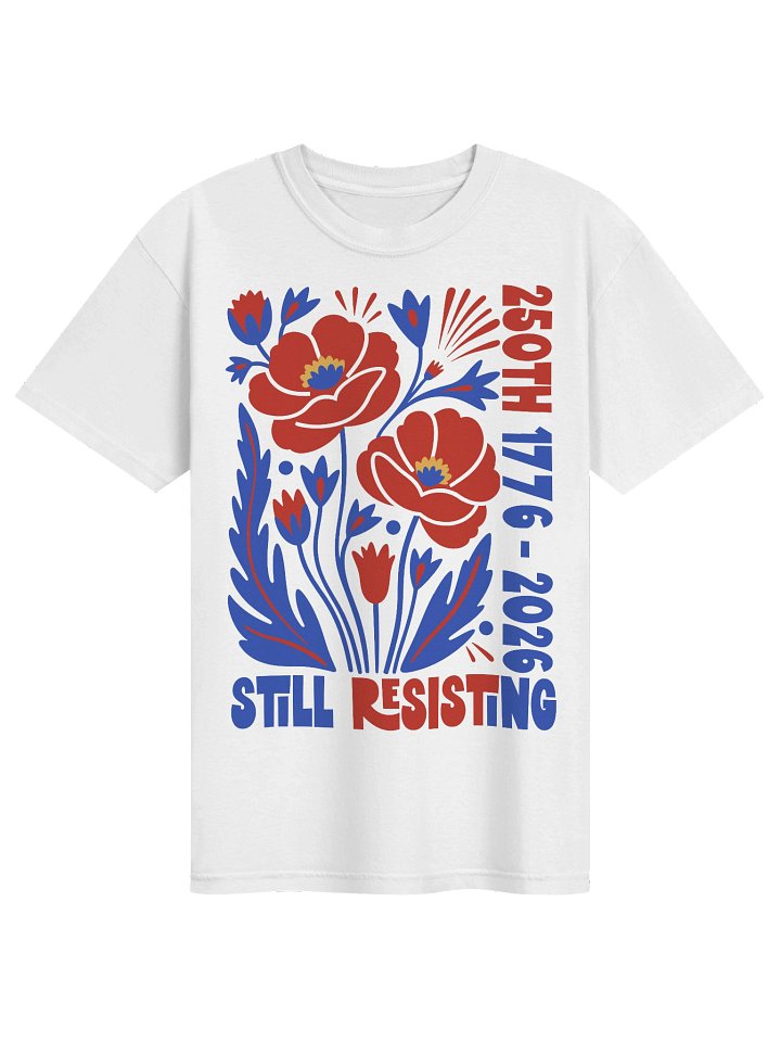 Still Resisting Boho Block Abstract Floral Front BacK Design. product image (74)