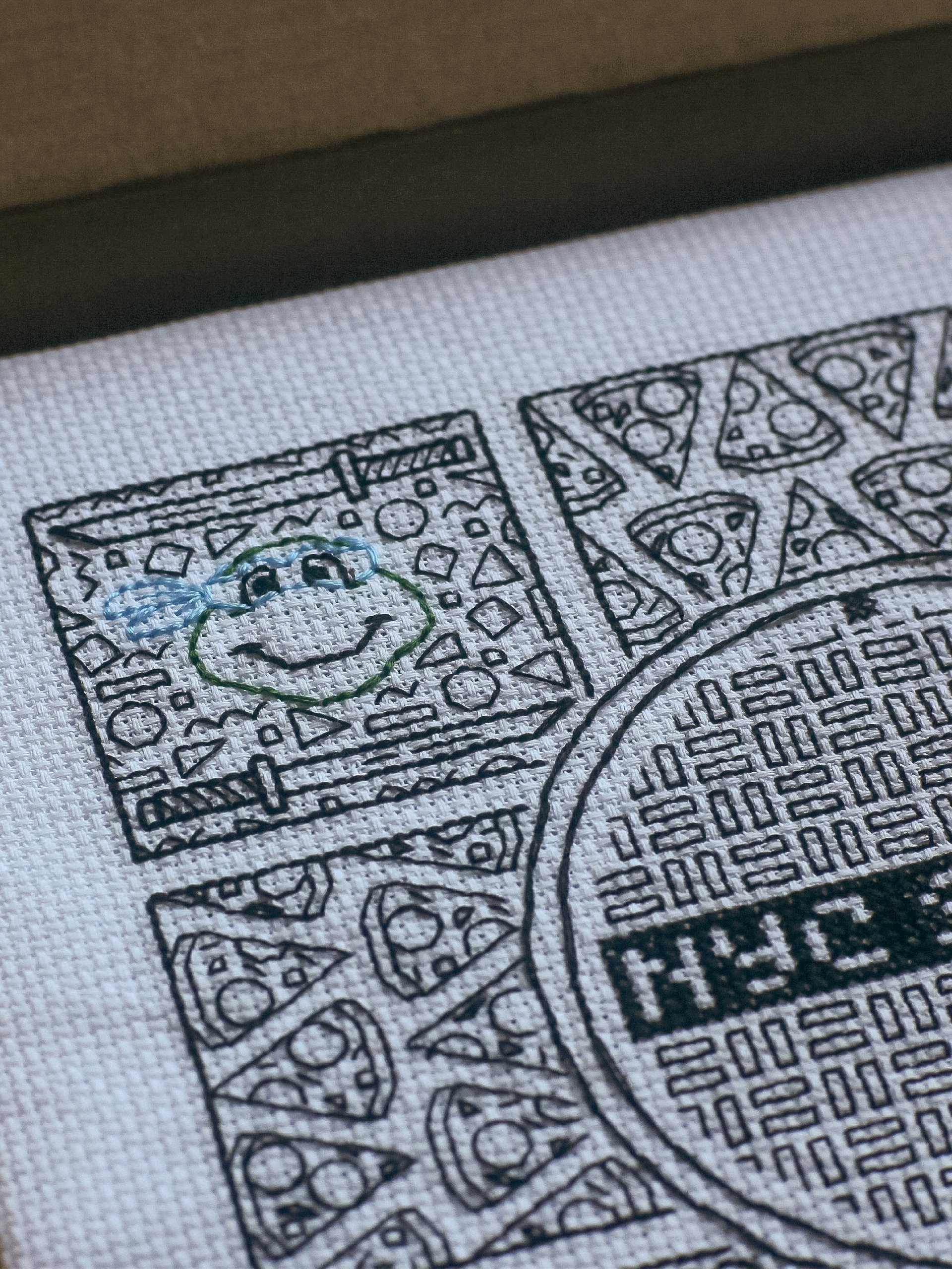 Shinobi Terrapins • Blackwork Cross Stitch Pattern • PDF Digital Download product image (8)
