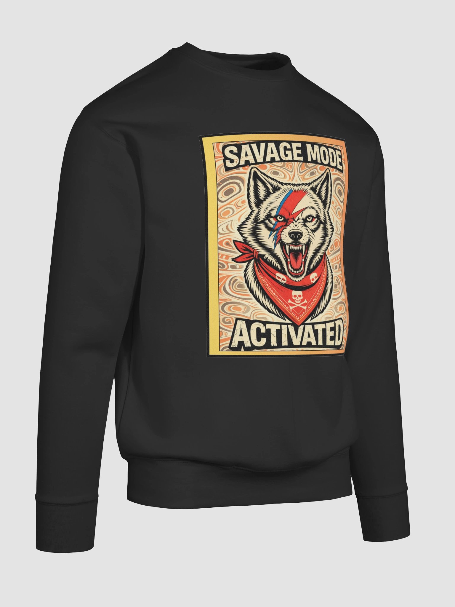 "SAVAGE MODE ACTIVATED" premium cotton sweatshirt product image (5)