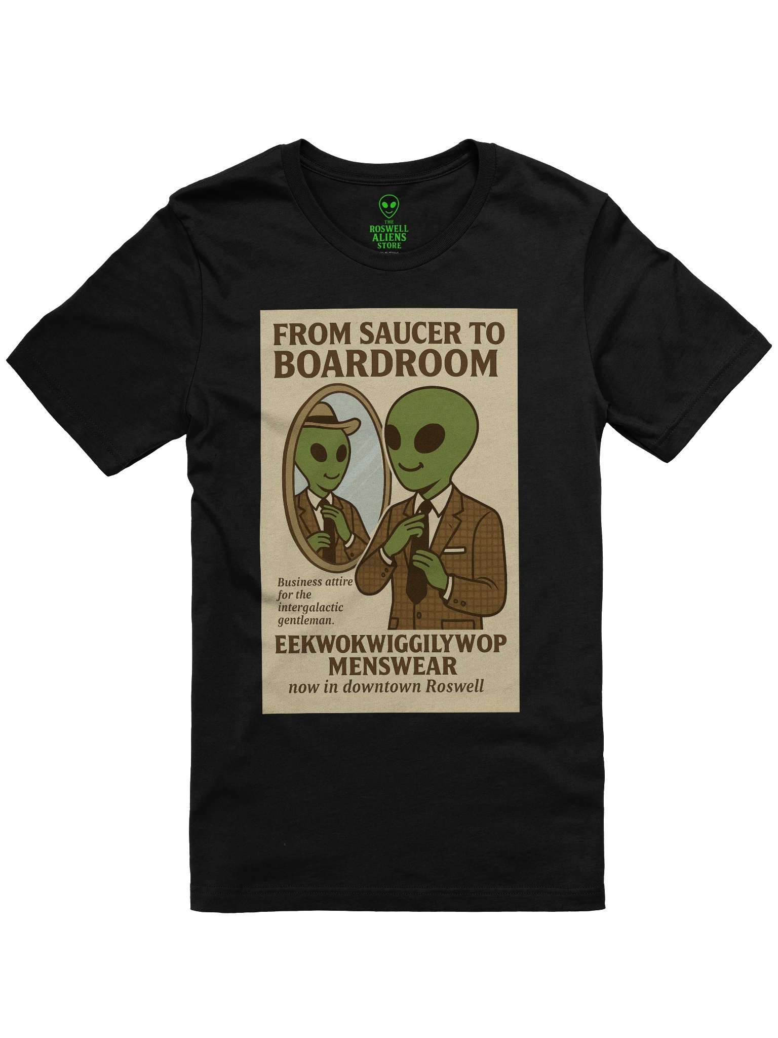 Roswell Aliens 1950's Menswear Retro T-Shirt product image (1)