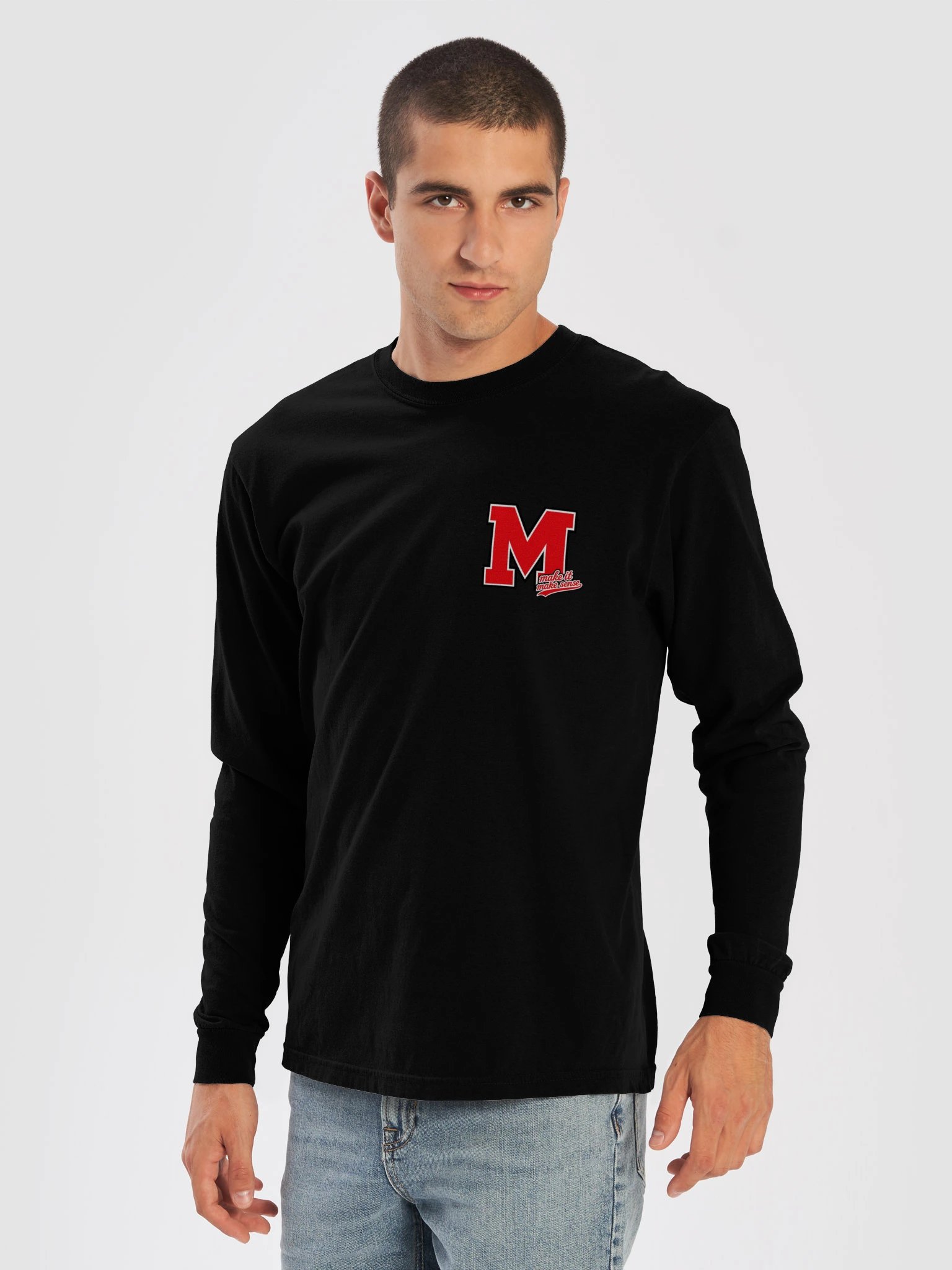 MIMS Red Varsity Logo Long Sleeve product image (5)