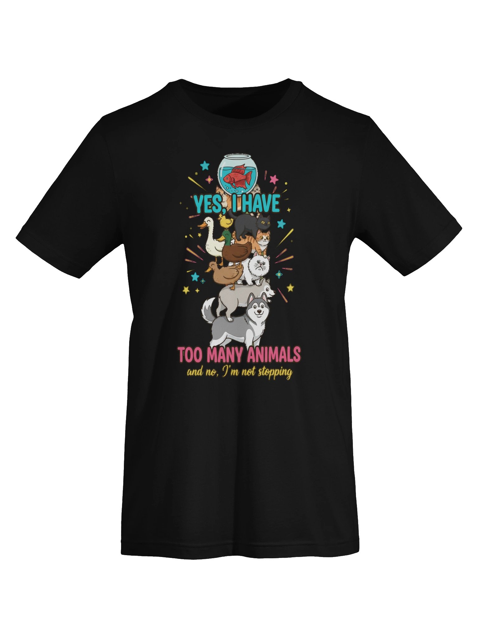 Yes I Have Too Many Animals Tee product image (5)
