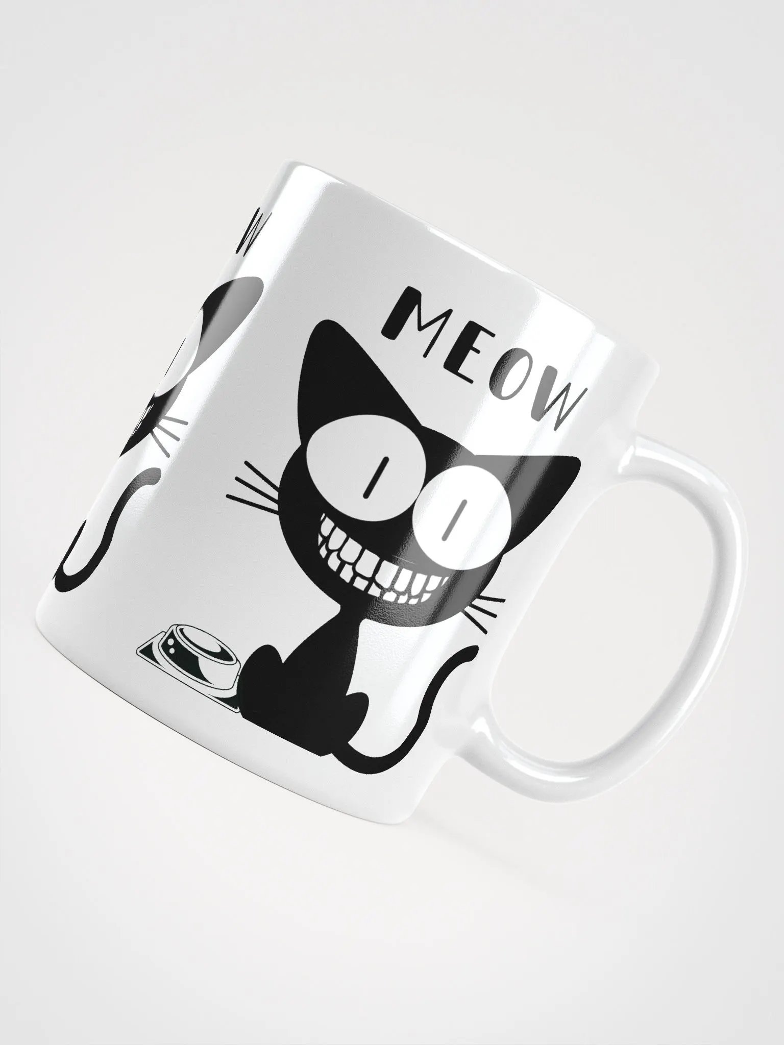 SMILING BLACK CAT, MEOW product image (12)