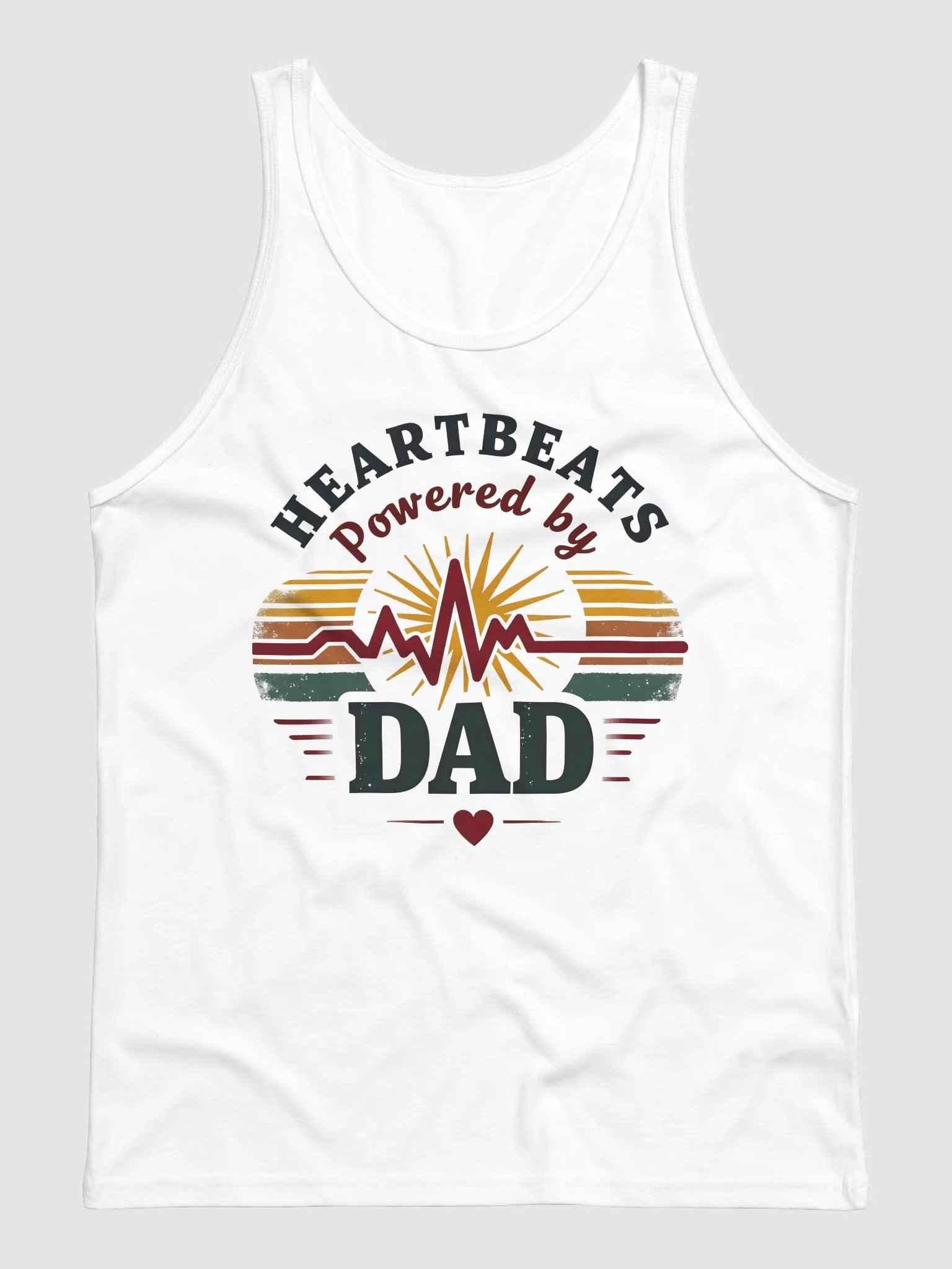 Dad-Powered Heartbeats Tank product image (2)