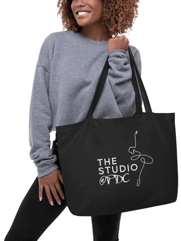 Organic Large Tote | Multiple Colour Options with White Logo product image (2)