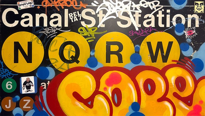 COPE 2 - CANAL STREET - NYC SUBWAY SIGN product image (2)