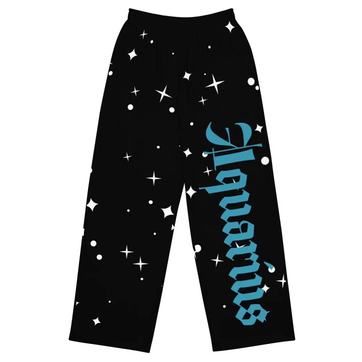 Starry Aquarius Unisex Wide-Leg Pants product image (1)