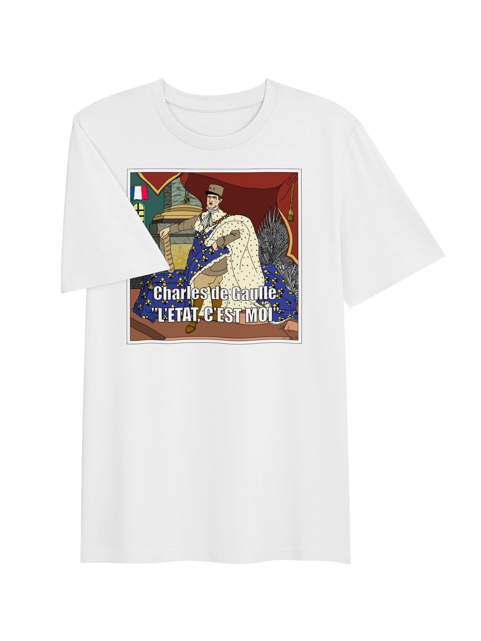 L'etat c'est moi - Charles De Gaulle (Organic unisex T-shirt) product image (6)