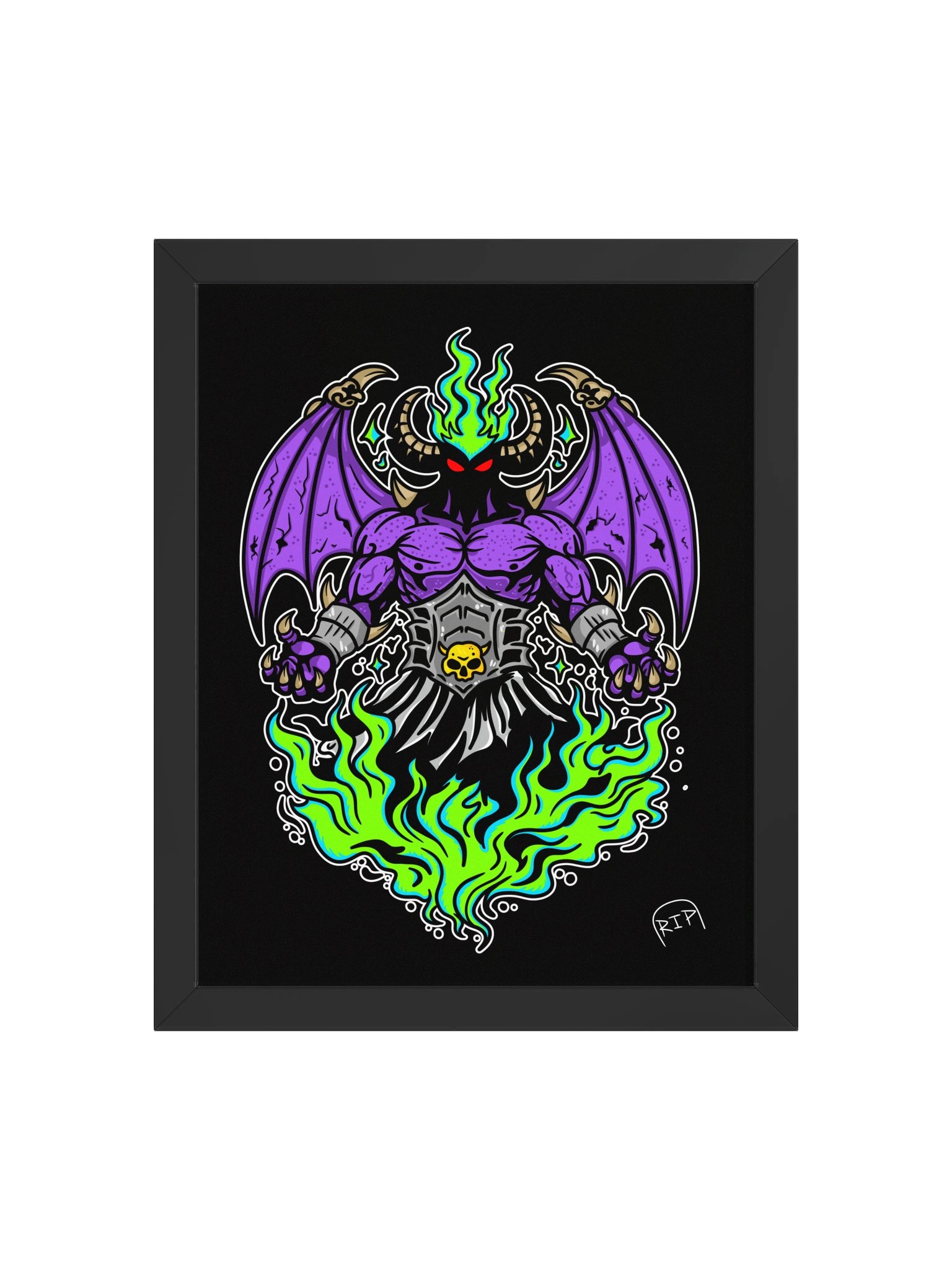 Matt Demon- Framed Print product image (1)