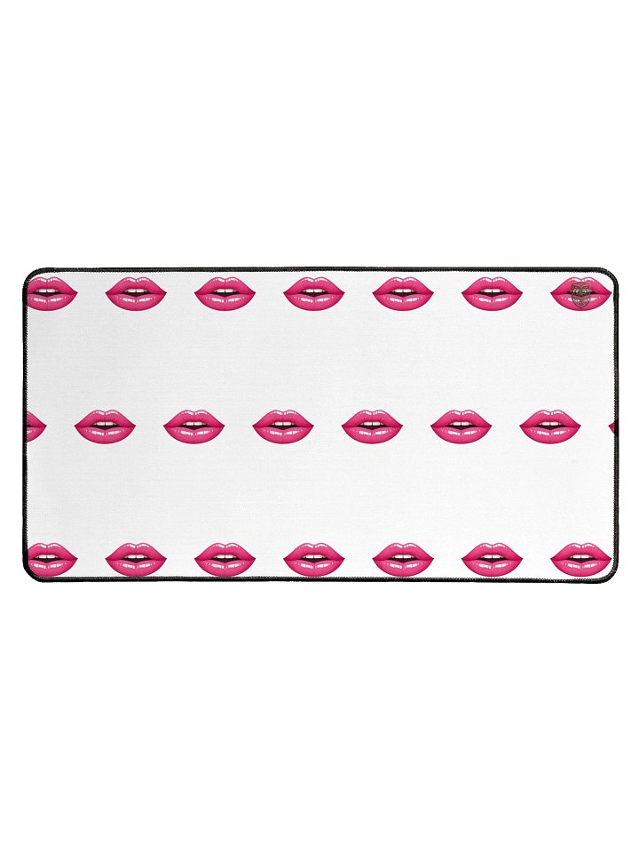 Pink Lips Large Mouse Pad by AdrenRush product image (1)