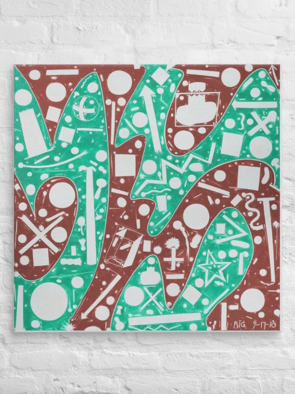 Cartoon Cosmos (2010) on Canvas (32" x 32") product image (2)