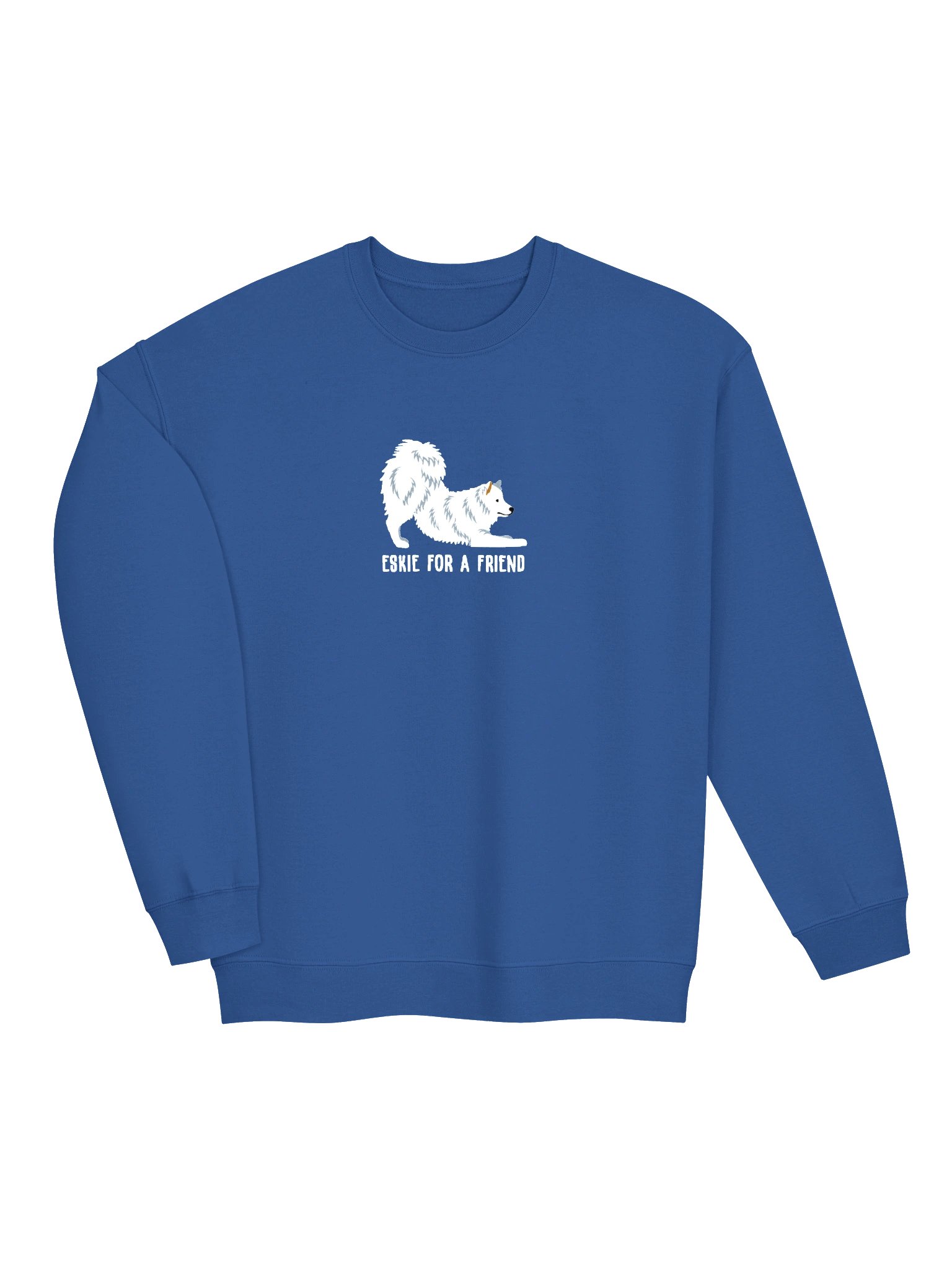 Eskie for a Friend Sweatshirt (Embroidered) of an American Eskimo Dog product image (6)