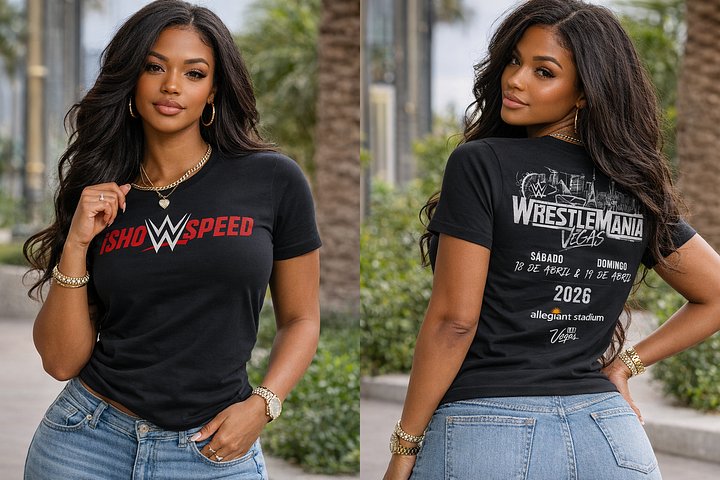 WWE WrestleMania 42 IShowSpeed "Las Vegas 2026" Event Shirt product image (2)
