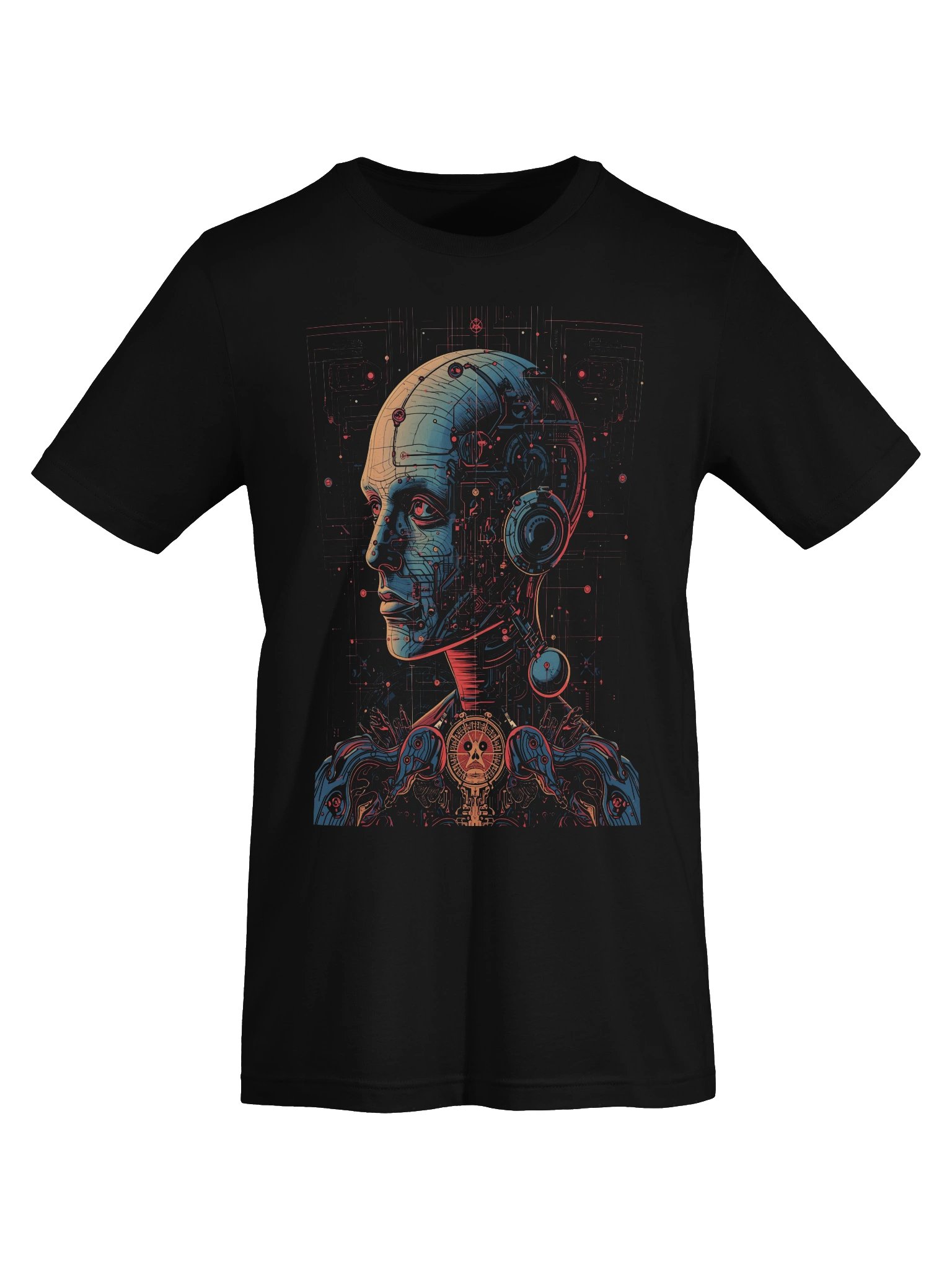 Neon Cyborg Profile Lightweight T-Shirt product image (4)