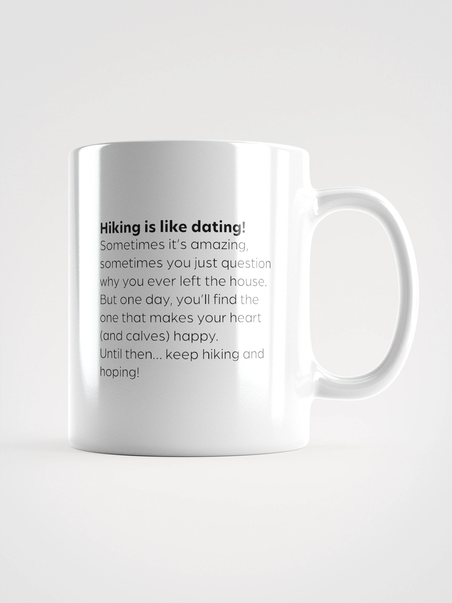 Hiking is like dating - Mug product image (2)