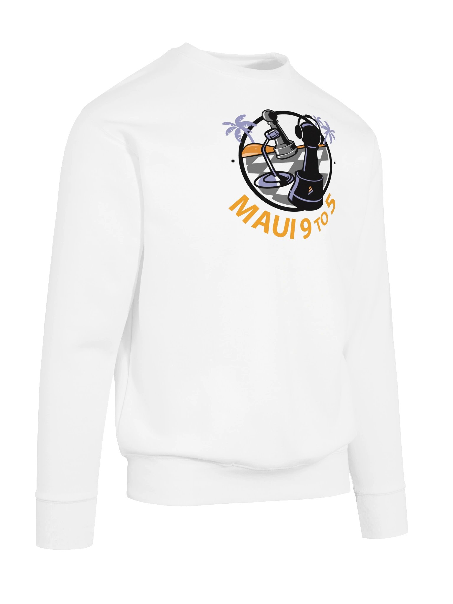 Maui 9 To 5 Retro Chess Mic Logo Sweatshirt product image (10)