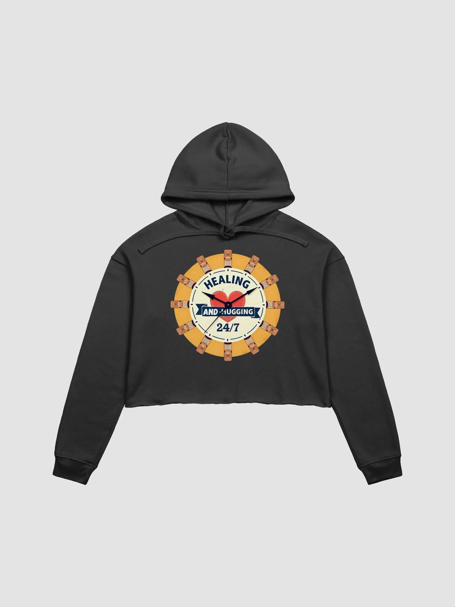 Healing Hearts 24/7 Crop Hoodie product image (5)