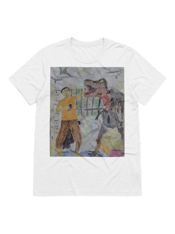 Bella+Canvas Triblend Short Sleeve T-Shirt: me vs t .rex product image (2)