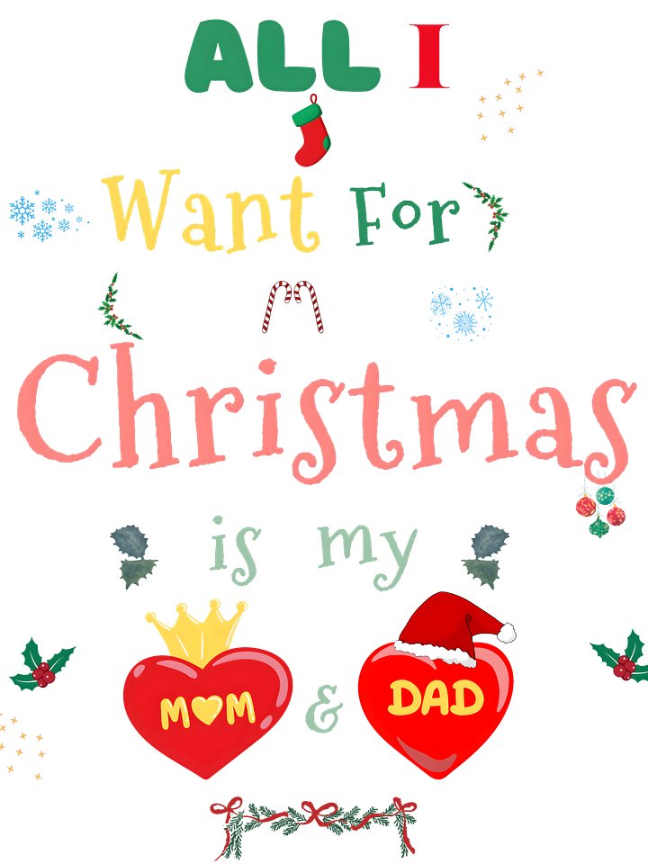 All I want for Christmas is my Mom & Dad product image (2)