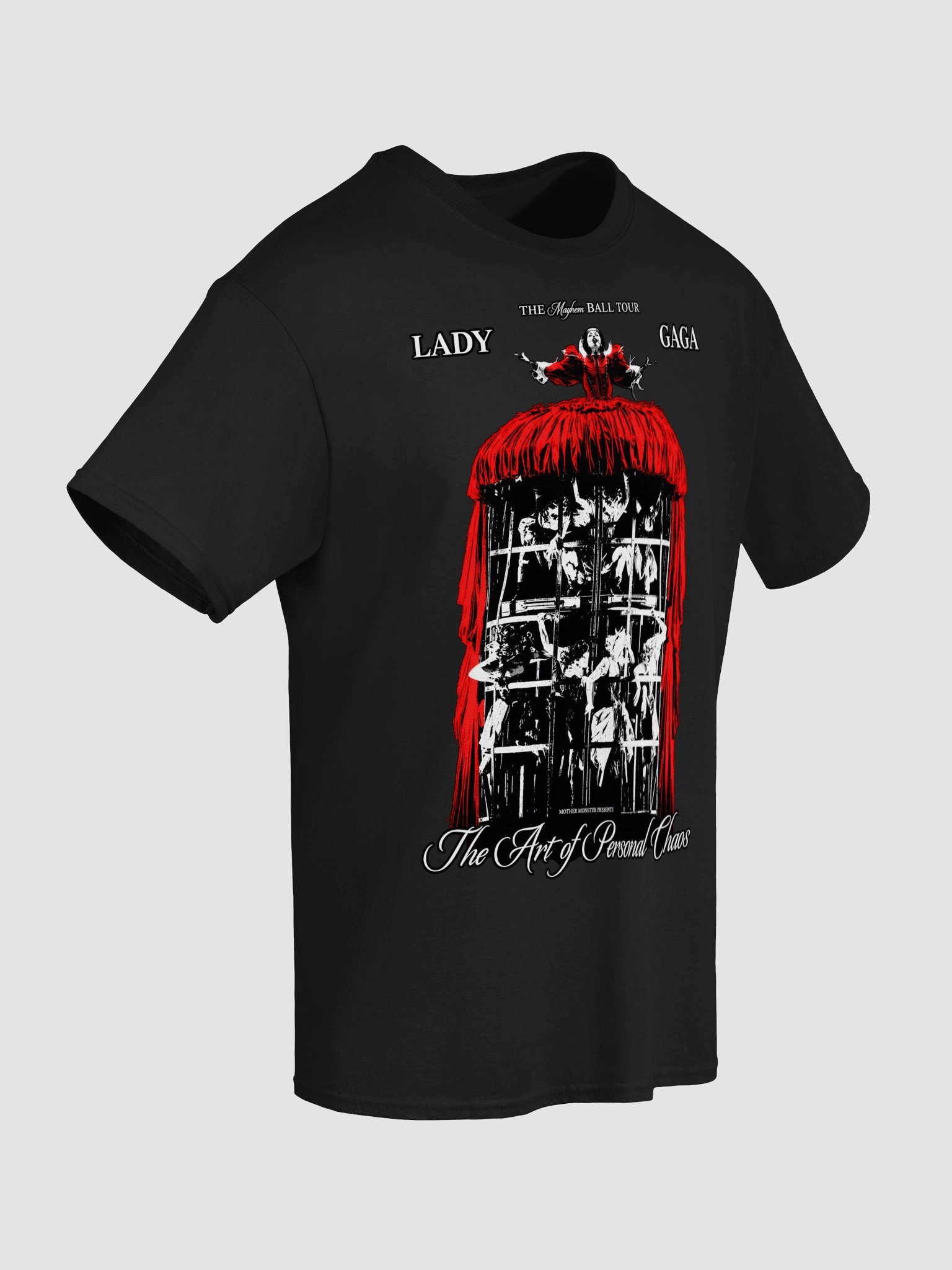 Lady Gaga The Art of Personal Chaos Shirt | Mayhem Ball Red Cage Tour Tee product image (5)