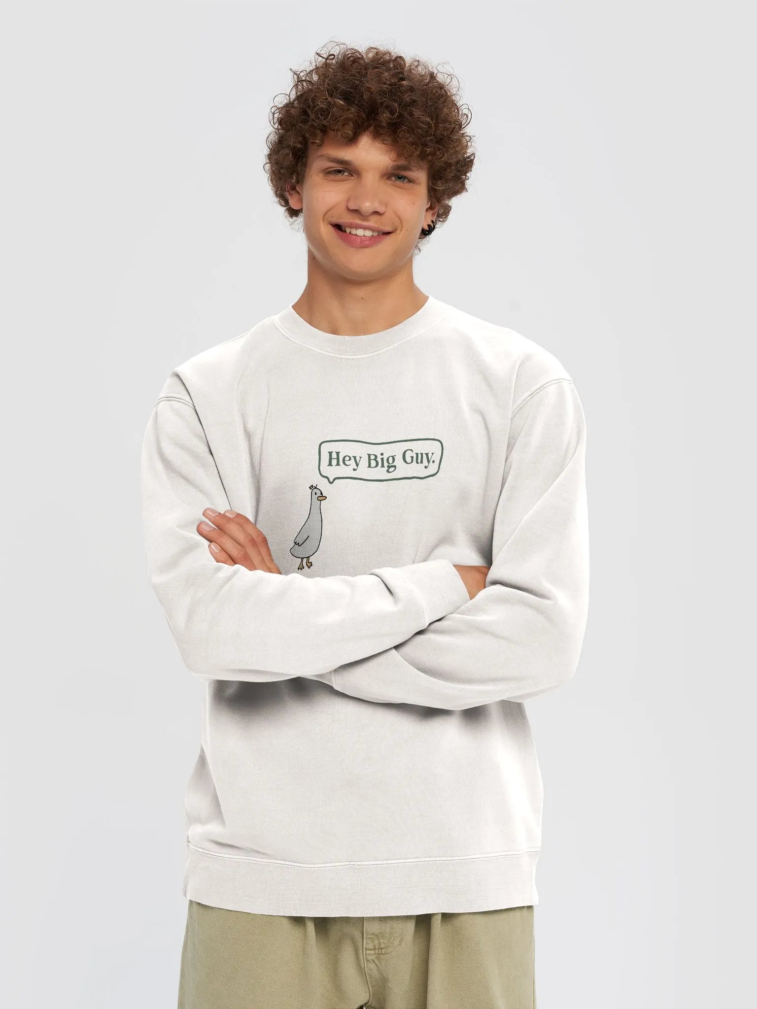 Hey Big Guy Pullover - Ivory product image (3)