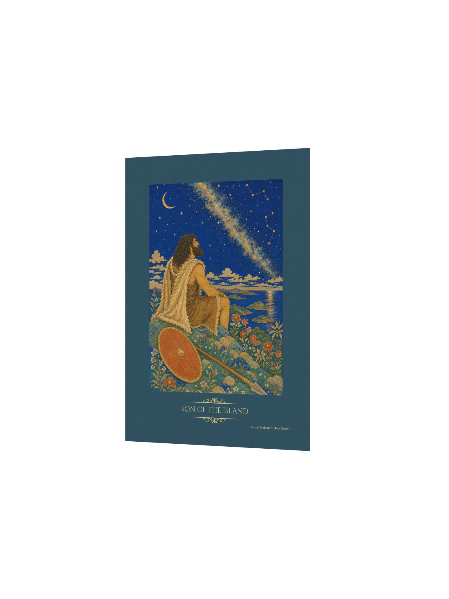 Son of the Island — Miniature Art Print (Man and Stars) product image (10)