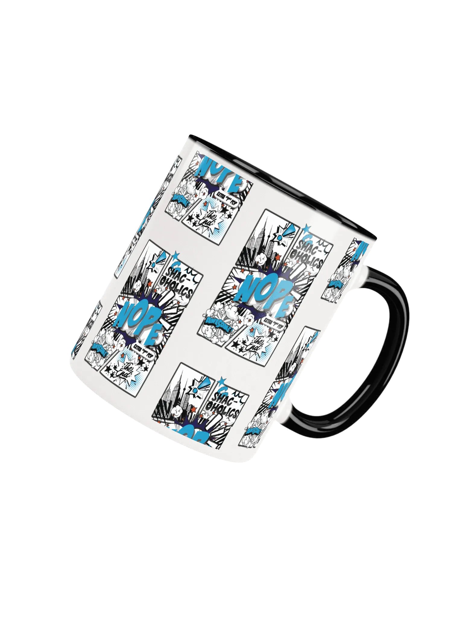 Shac-oholics Comic Blast Mug - Blue 