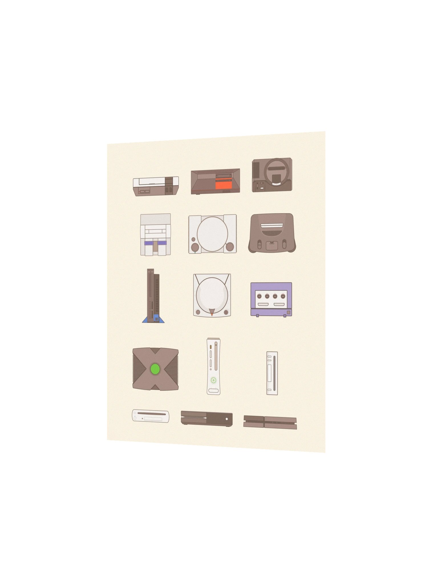 Retro Consoles (Beige) product image (2)