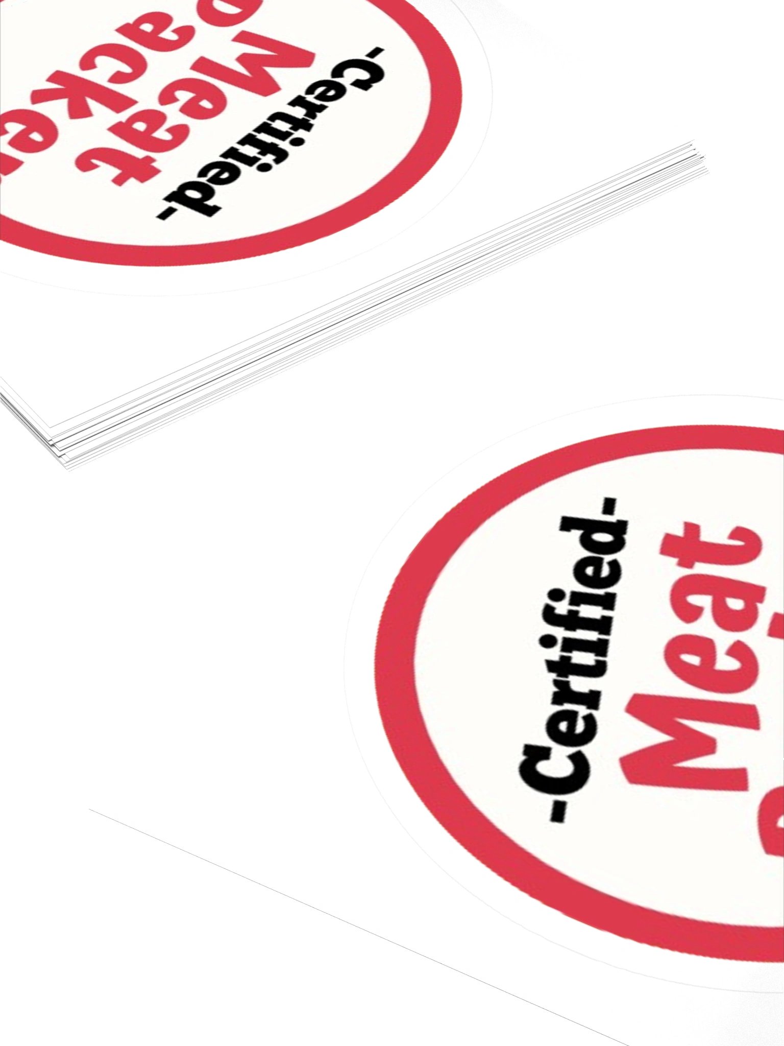 Certified Meat Packer | Kiss Cut Stickers by Allcolor product image (4)