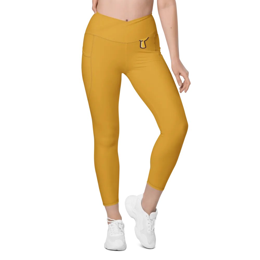 Sunset Glow Crossover Leggings with Pockets product image (10)