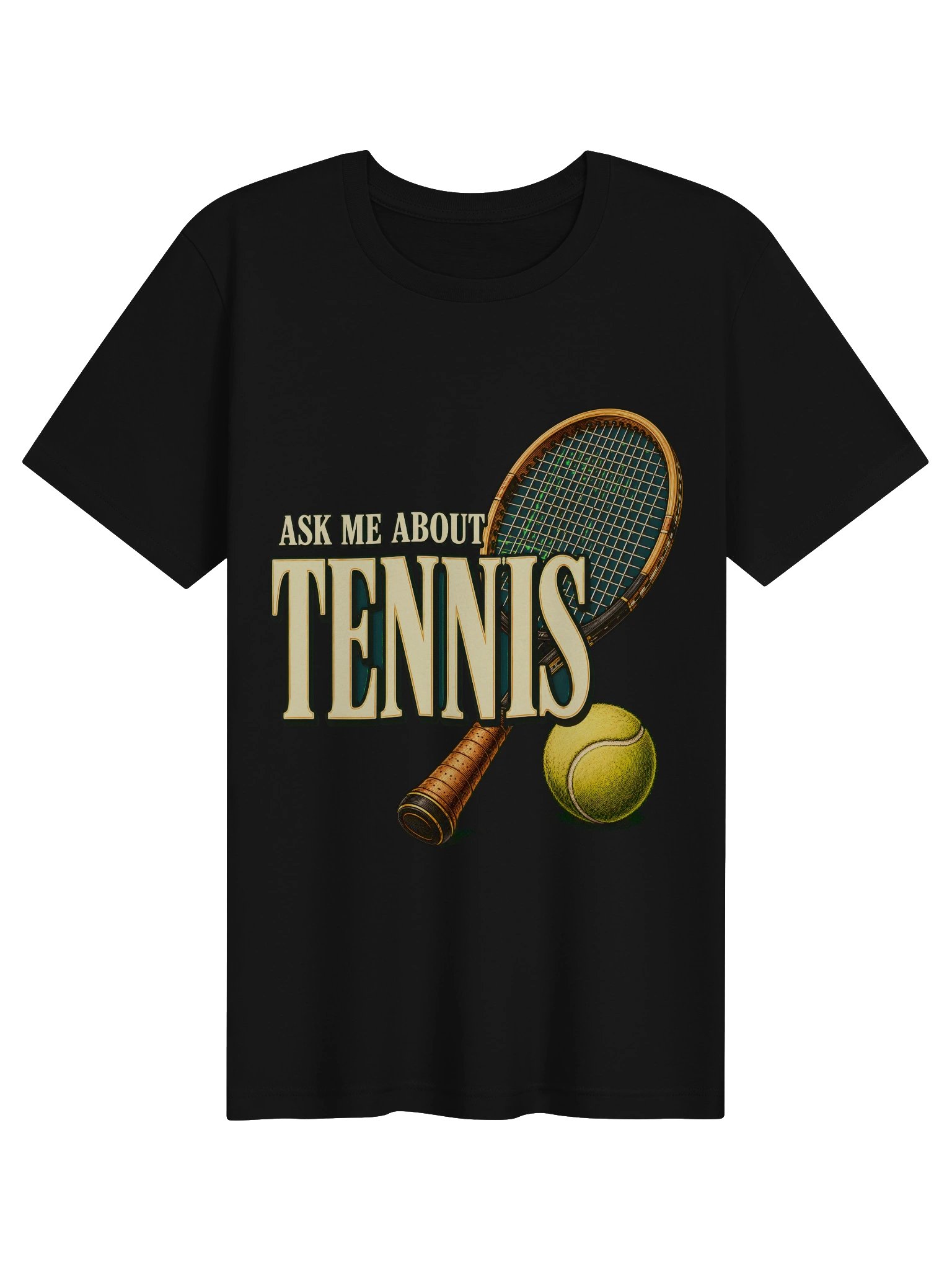 Ask Me About Tennis Tee product image (1)