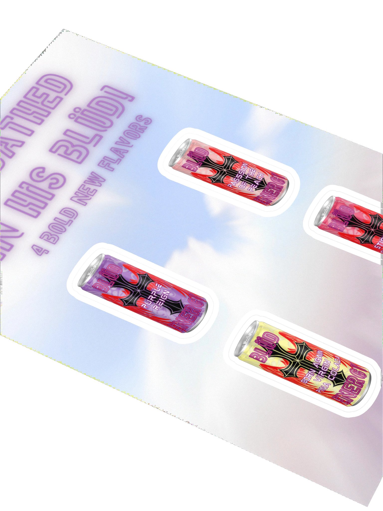 Blüd Energy sticker sheet product image (2)