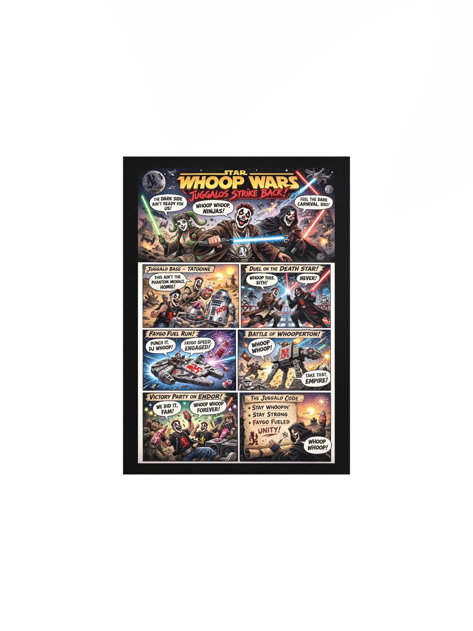 🚀 Star Whoop Wars: Juggalos Strike Back – 5x7 Matte Poster product image (1)