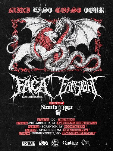 ‼️NEW TOUR ANNOUNCEMENT‼️

NEXT MONTH WE'RE HITTING THE ROAD WITH OUR BROTHERS IN @faca.hardcore & @streetsofragepahc !

THIS...