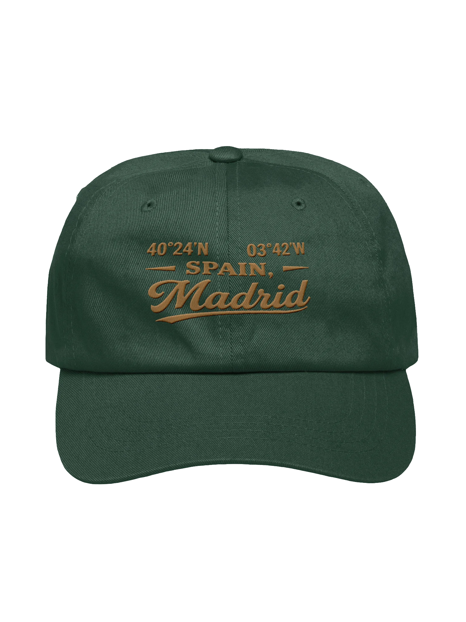 Madrid Spain Coordinates Dad Hat – Travel Cap product image (1)