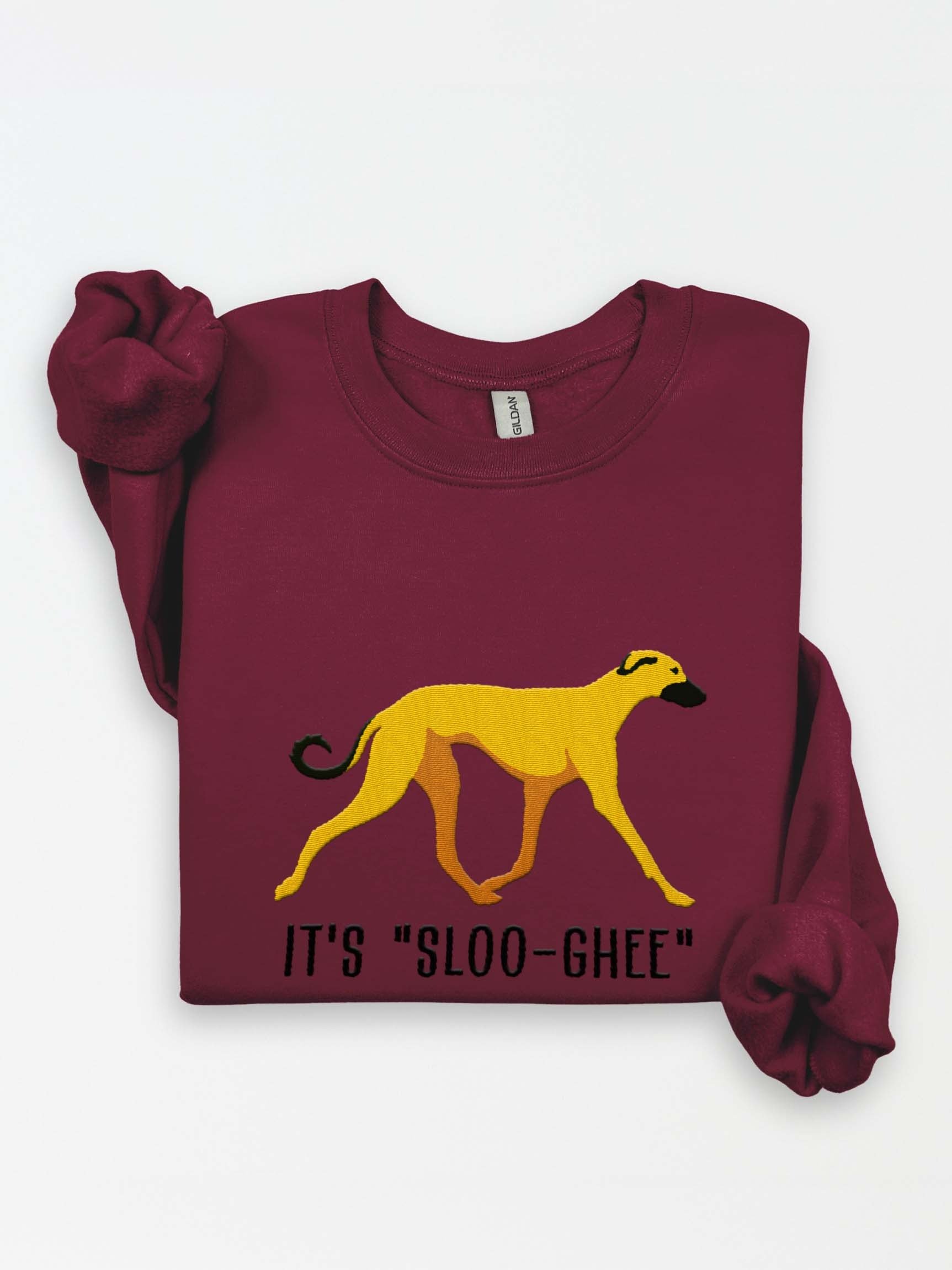 It's Sloo-Gee Sweatshirt(Embroidered) of a Sloughi (Cream) product image (1)