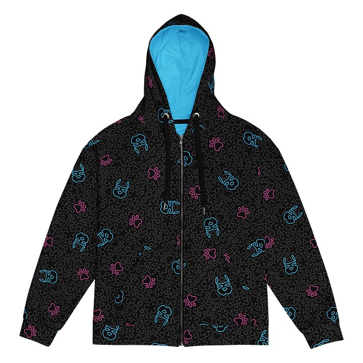 Psych Pattern Zip-Up Hoodie - Night Sitter product image (1)