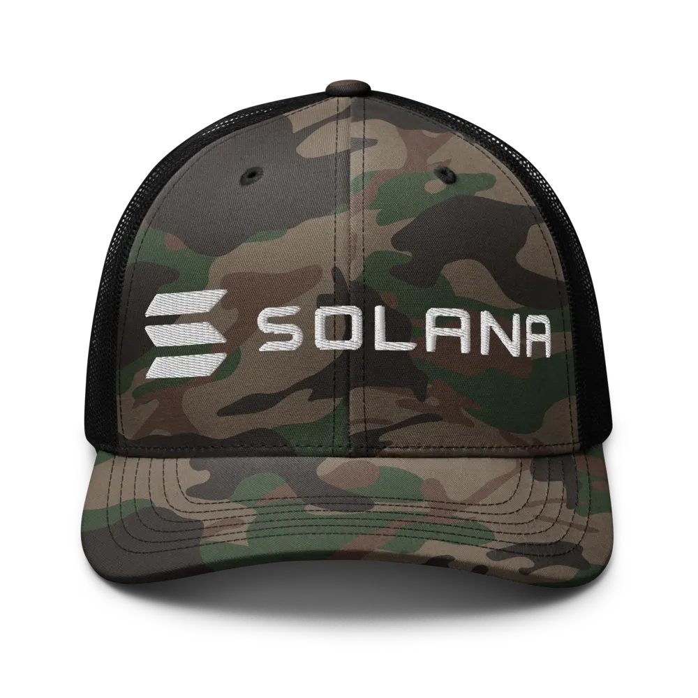 Solana Logo Embroidered Camo Hat product image (1)