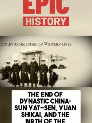 2,000 years of empire — ended in weeks. The story of how China's last dynasty collapsed and what replaced it is wilder than you think. Check out the full video at Epic History. #epichistory #chinesehistory #historytok #worldhistory #fyp #learnontiktok #historyfacts #chinahistory