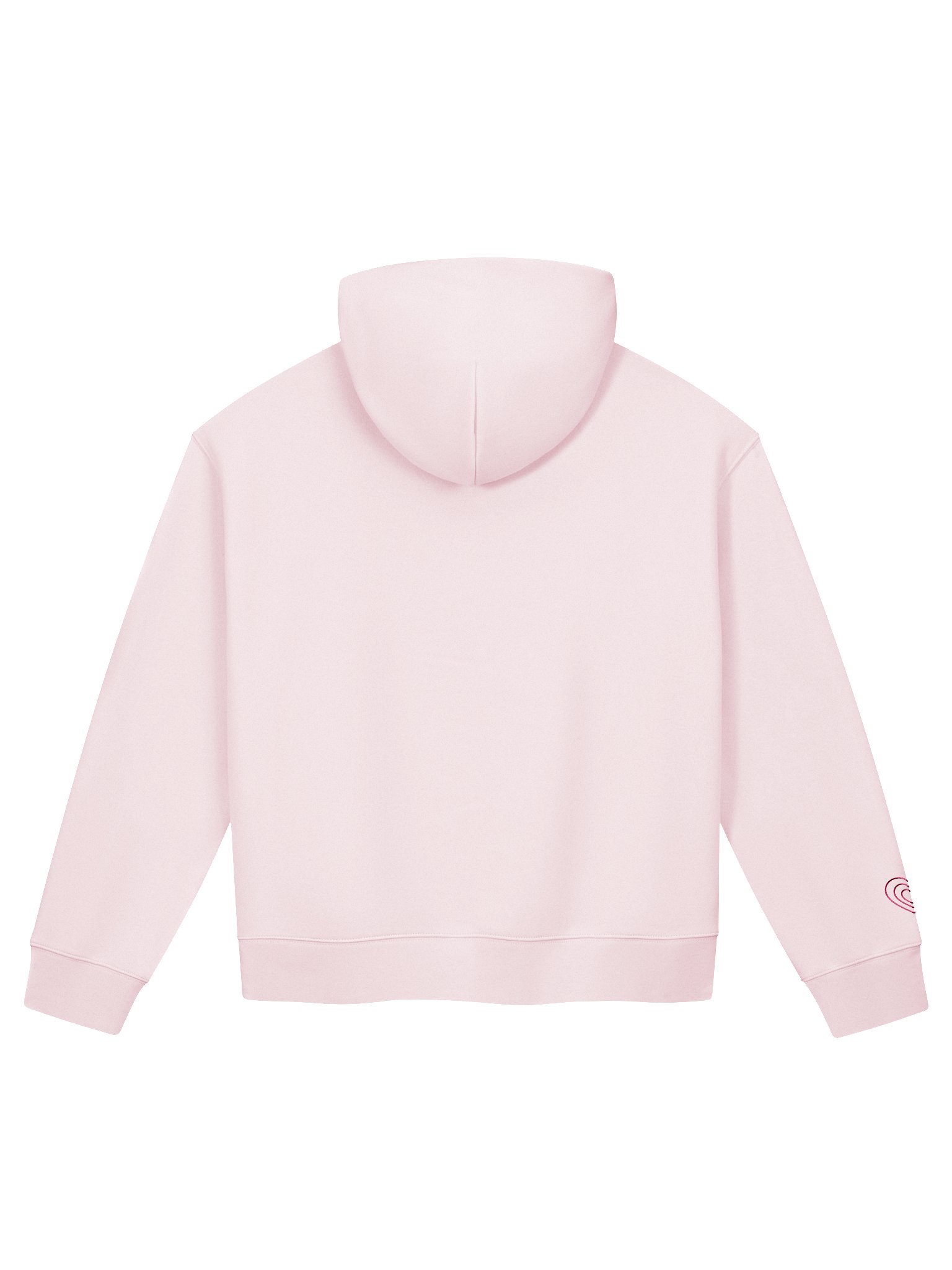 Slightly Cropped Hoodies Baby Pink product image (2)