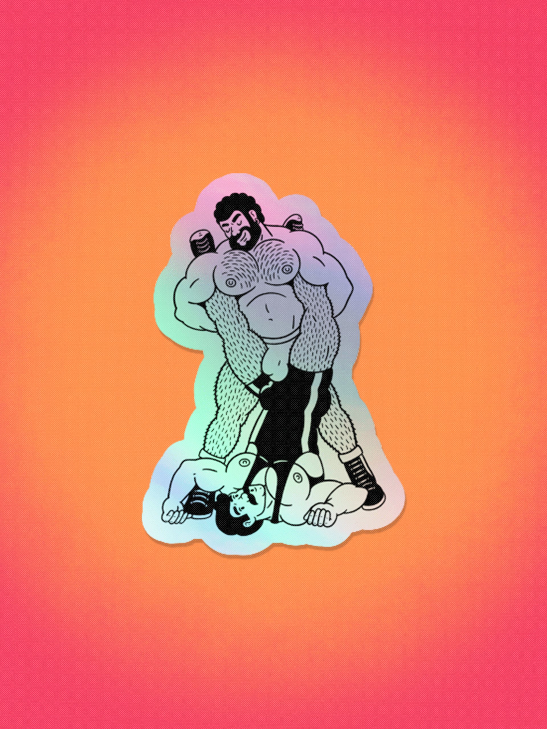 Wrasslin' Holo Sticker product image (1)