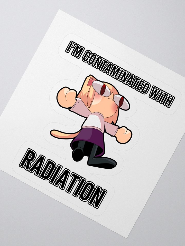 Neco Arc - I'm contaminated with radiation (Kisscut sticker) product image (2)