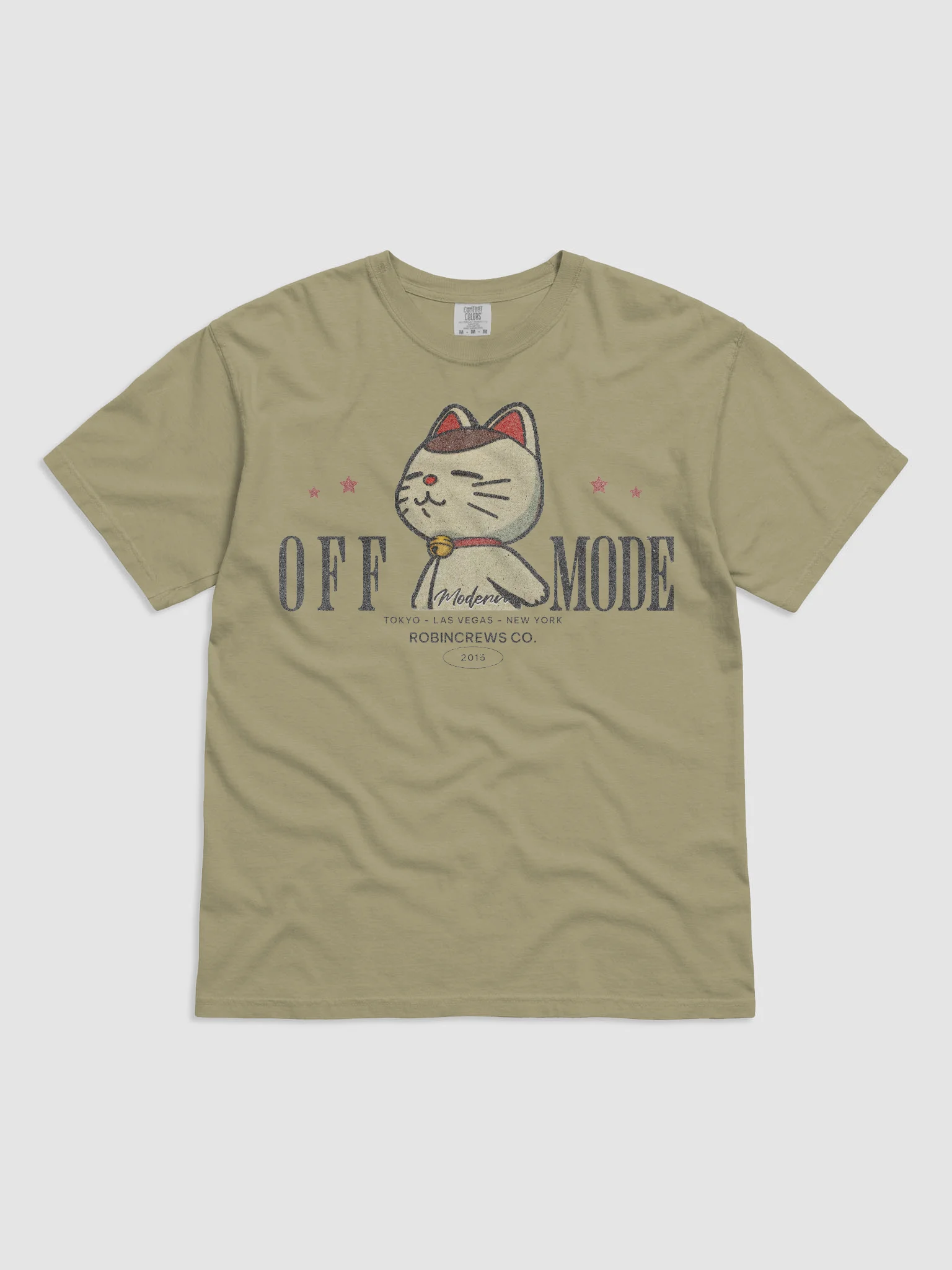 Off Mode Cat T Shirt Relaxed Graphic Tee product image (6)