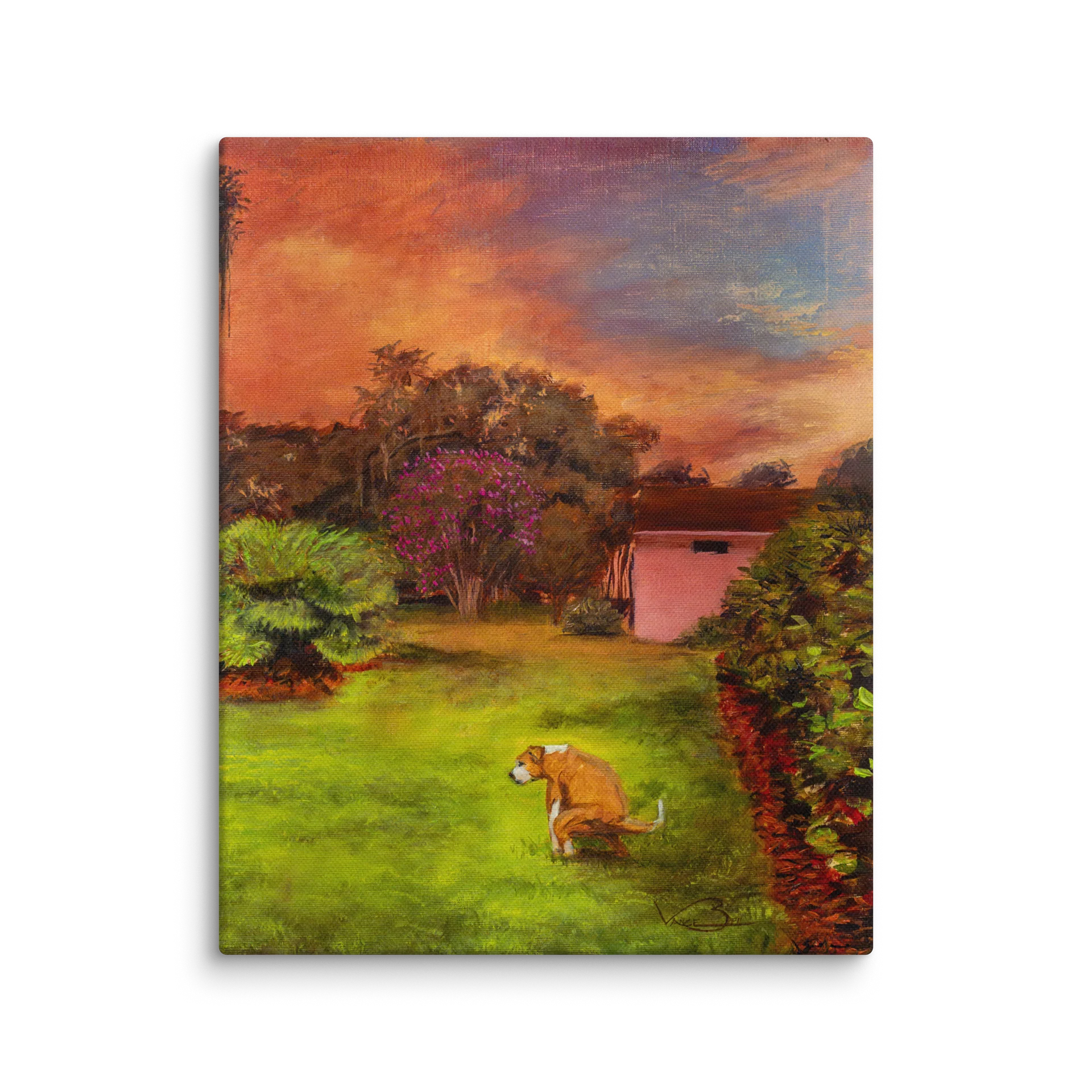 A Not So Private Sunset (Oil Painting) | Canvas Print product image (1)