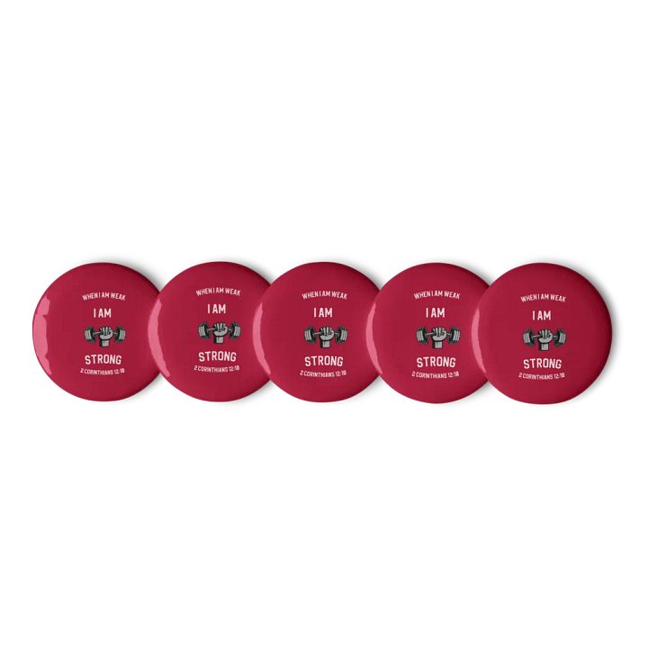 I Am Strong Pin Sets: Maroon product image (3)