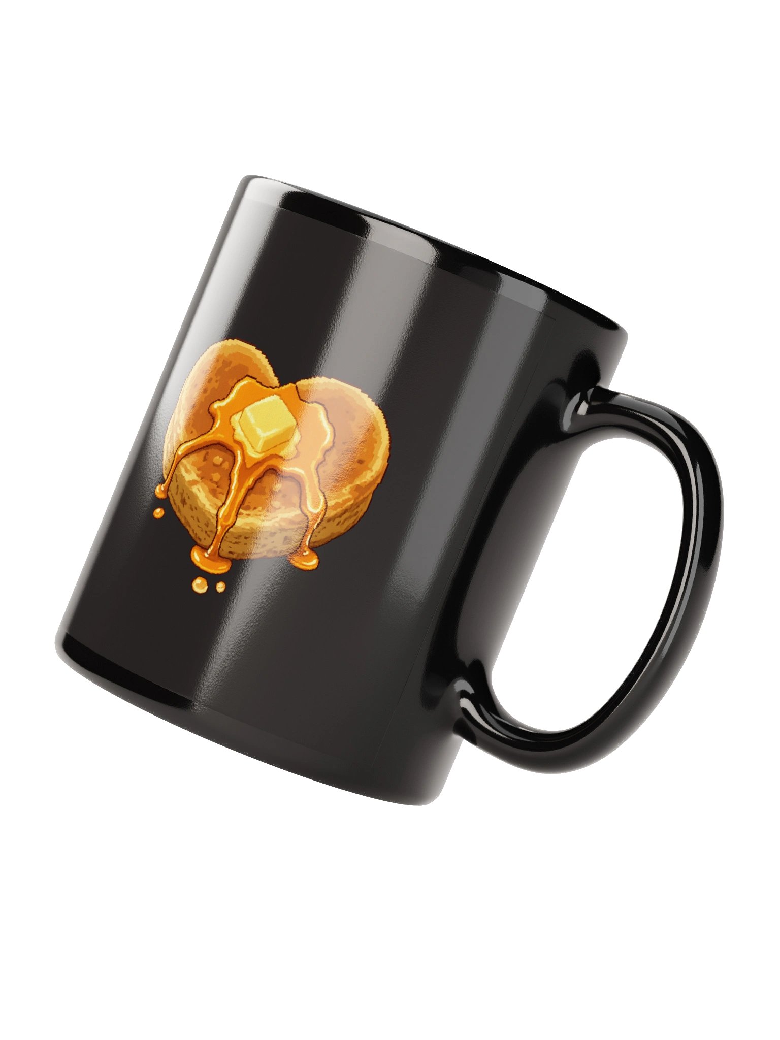 Pancake Heart Mug (Black) product image (8)