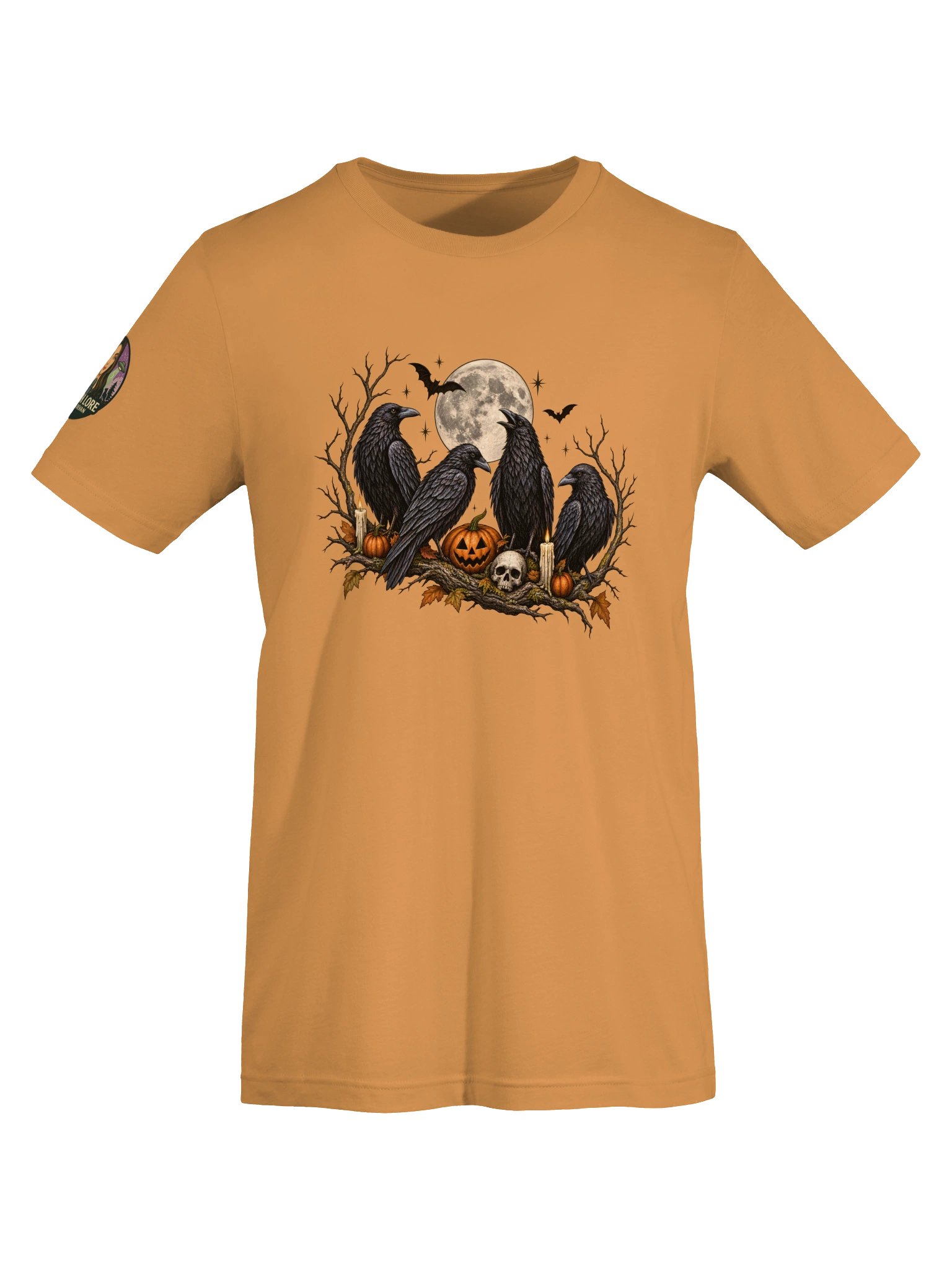 LIMITED EDITION-HALLOWEEN: CROWS UNDER FULL MOON SOFT T-SHIRT product image (6)