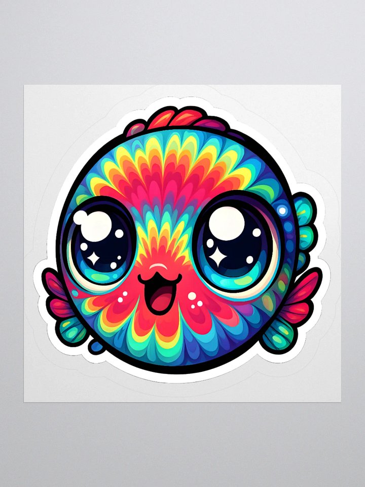 Tie Dye Fishy #3 Kiss Cut Stickers product image (1)