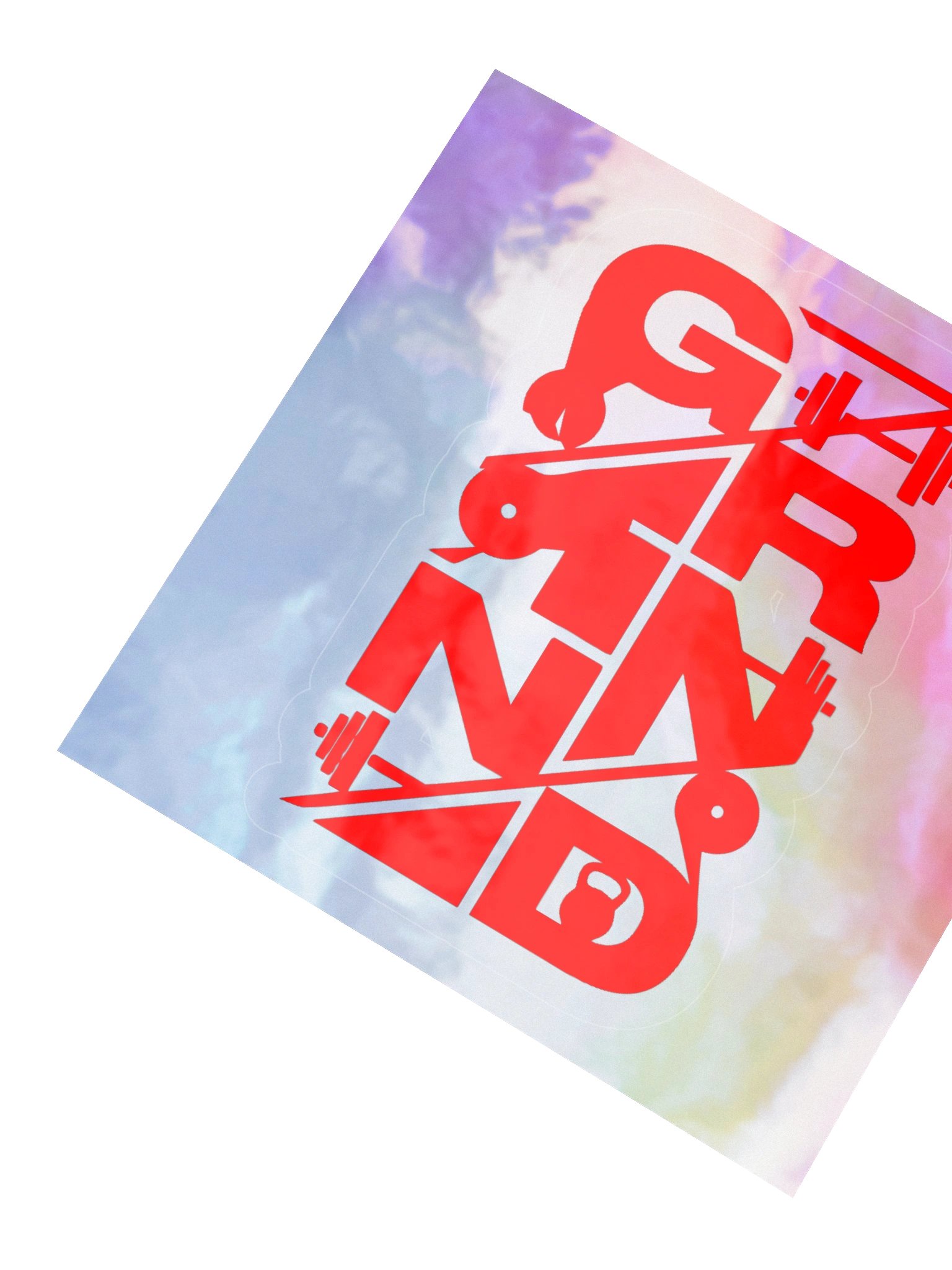 GRND Grind Motivation Holographic Sticker – Gym Decal product image (4)