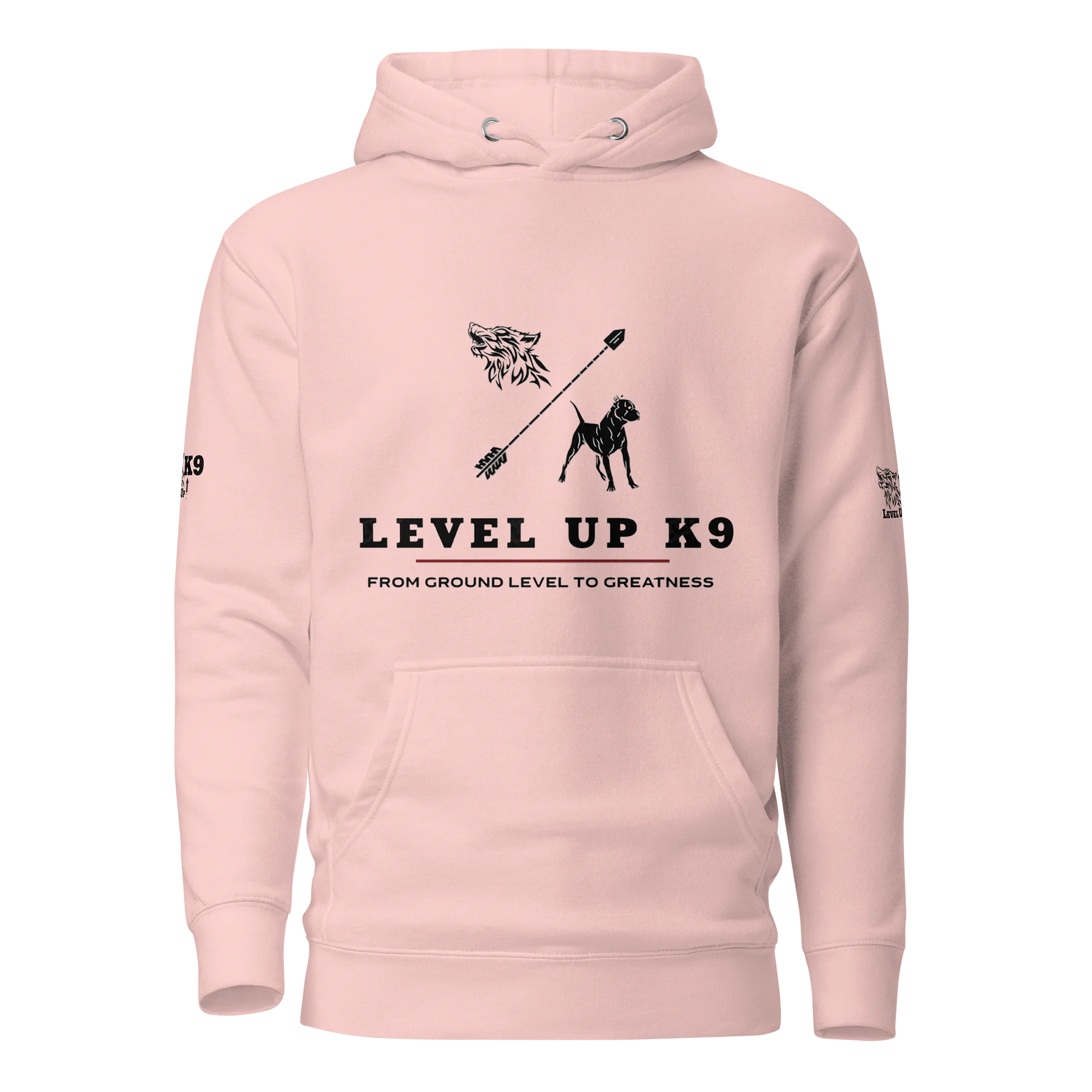 Level-UP K9 Standard Hoodie ( Pink ) product image (1)